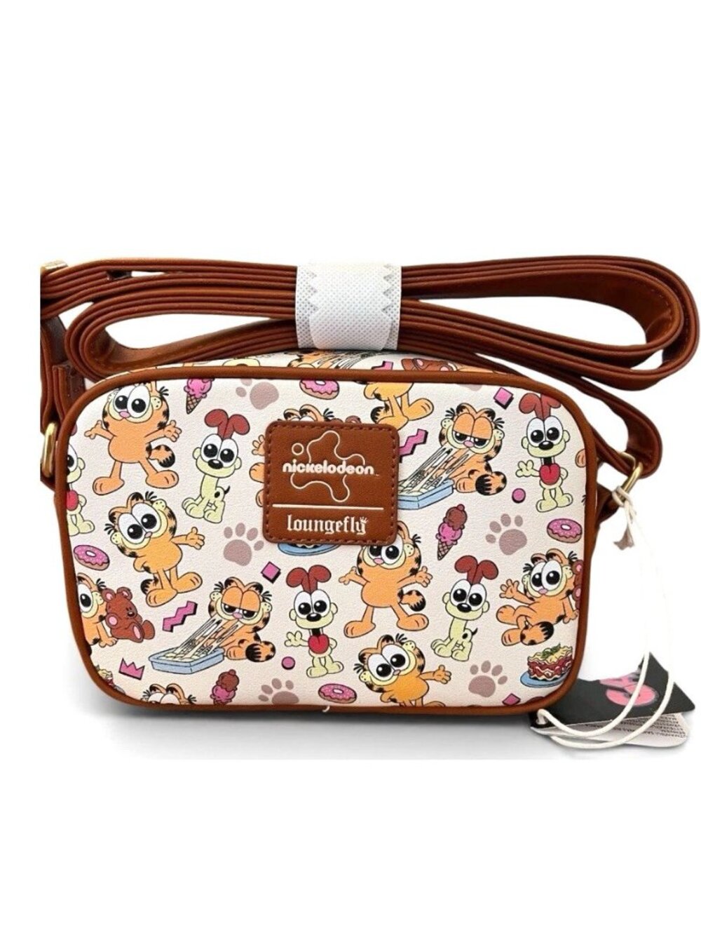 Loungefly Nickelodeon Garfield Crossbody Bag Garfield and Odie New NWT